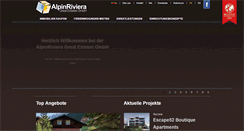 Desktop Screenshot of alpinriviera.ch