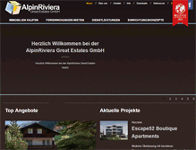 Tablet Screenshot of alpinriviera.ch